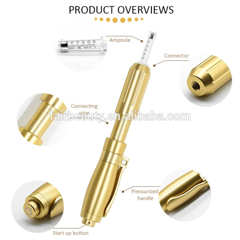 High Pressure Needle Free Mesothrapy Injection Gun/ No-needle Hyaluronic Pen