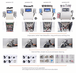 How does the ultrasonic cavitation machine work?