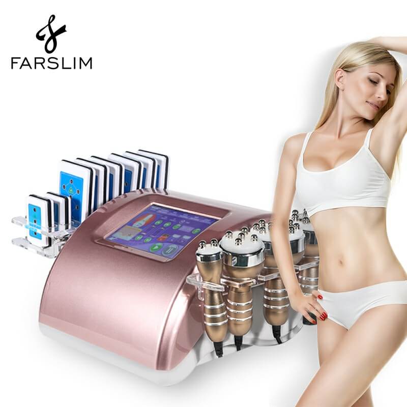 Pink Ultrasonic Cavitation Machine  40K 80K RF Body Slimming Machine For Salon Manufacturer