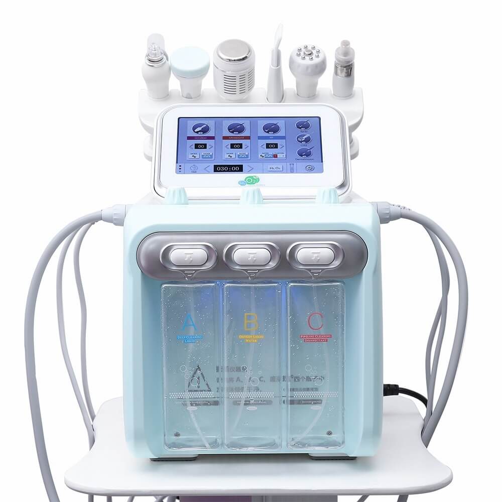 6 in 1  Hydrafacial Microdermabrasion Machine Oxygen Facial Spray Jet Peel Equipment For Salon Manufacturer