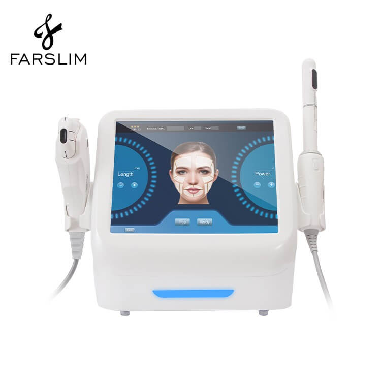  Wholesale 2 in 1 hifu 4D Focus ultrasound  Facial Machine Vaginal Tightening Wrinkle Remove Face LIfting Beauty Equipment For Salon