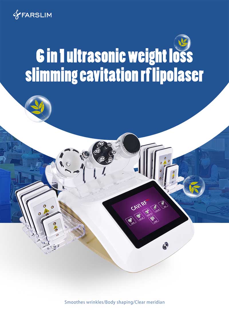 Ultrasonic RF cavitation machine